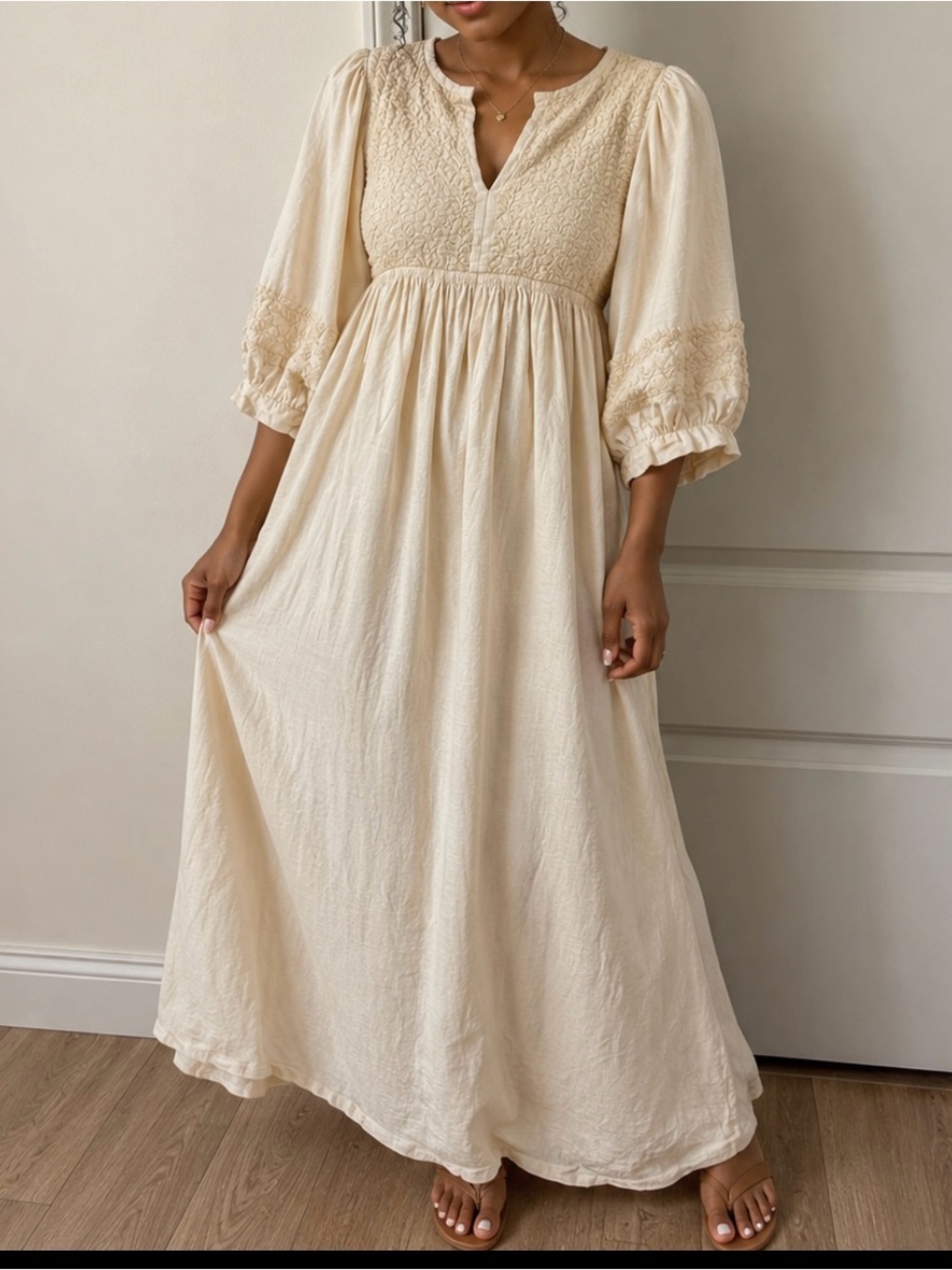 NWT Mi Golondrina Violeta Crudo Maxi Dress